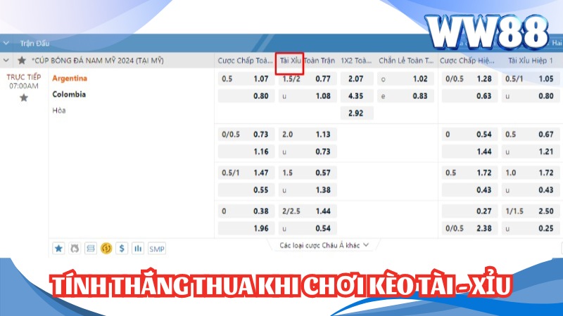 Kèo Tài Xỉu Là Gì? Cách Đọc Và Tính Tiền Kèo O/U Hiệu Quả 3 Cách tính thắng thua khi chơi kèo tài - xỉu