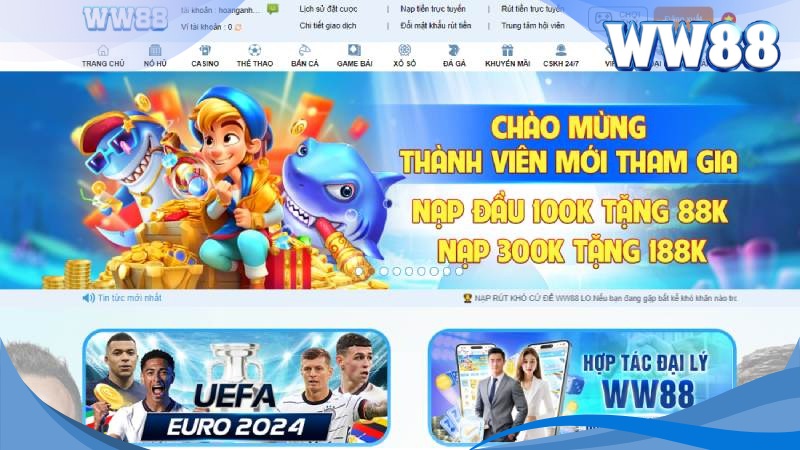 Nhà cái WW88 uy tín